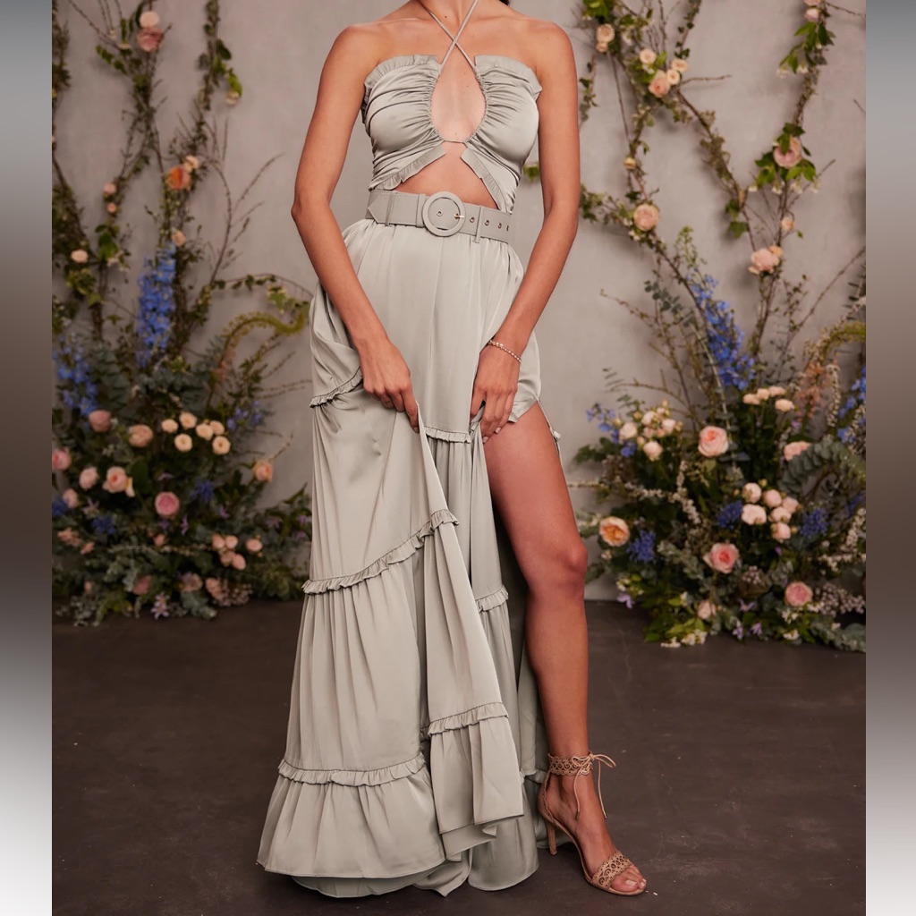 V. Chapman Penelope Dress - Sage